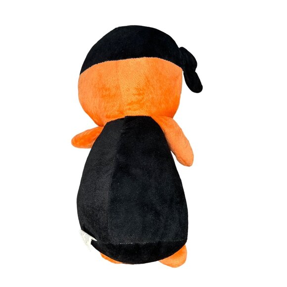 Kelly Toy Pirate Skeleton Plush Toy 2016 Orange Black Eye Patch Stuffed Animal - Picture 3 of 10
